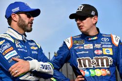 Jimmie Johnson, Hendrick Motorsports Chevrolet, Kyle Busch, Joe Gibbs Racing Toyota