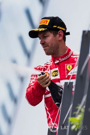 Segundo, Sebastian Vettel, Ferrari
