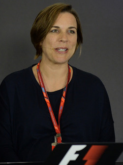 Claire Williams, Williams Deputy Team Principal in the Press Conference