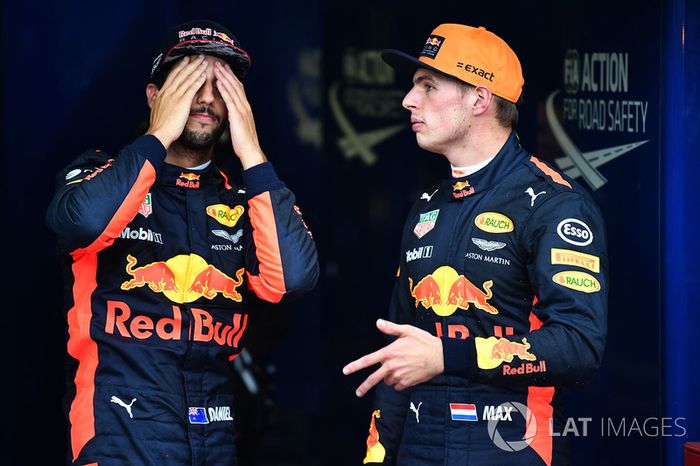 Daniel Ricciardo, Red Bull Racing and Max Verstappen, Red Bull Racing in parc ferme