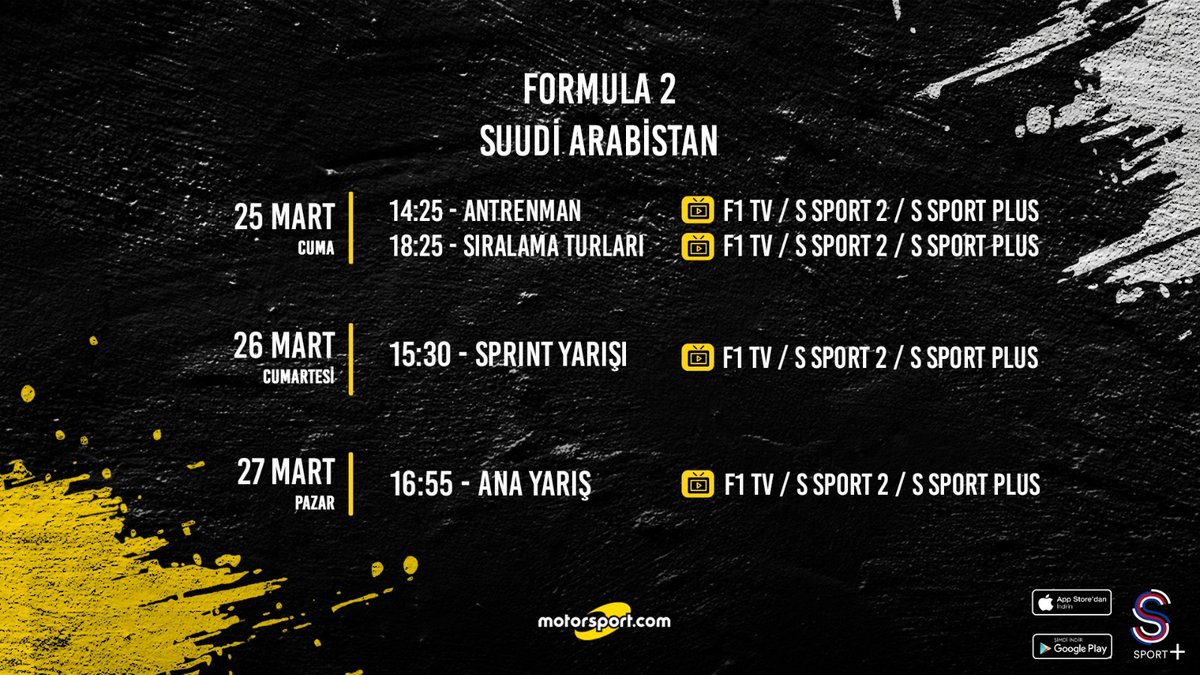 2022 Formula 2 Cidde Yarış Programı