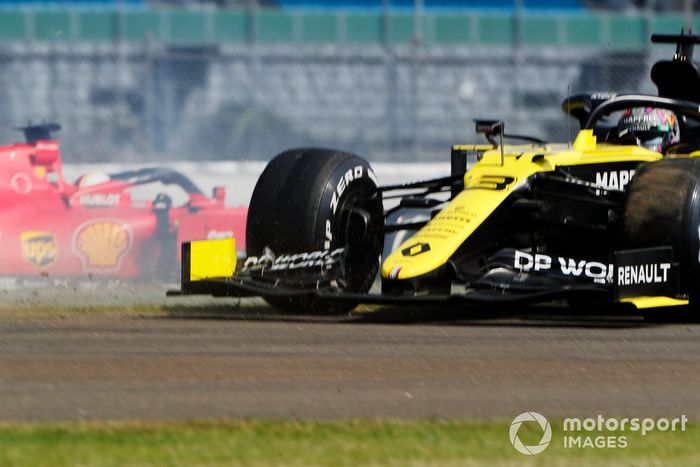 Daniel Ricciardo, Renault F1 Team R.S.20, después de un trompo