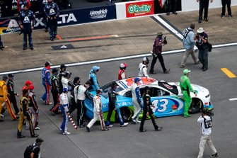 Nascar drivers stand in solidarity with Darrell Wallace Jr., Richard Petty Motorsports, Chevrolet Camaro before the Nascar Cup race