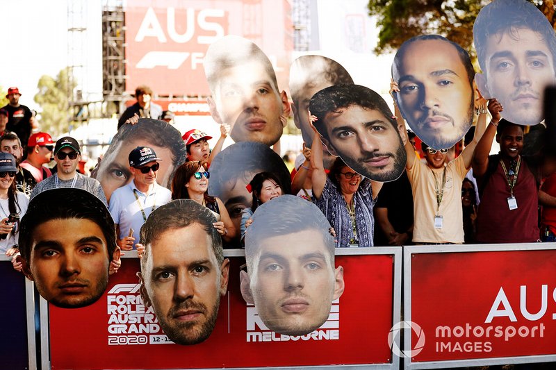 Fans en Albert Park