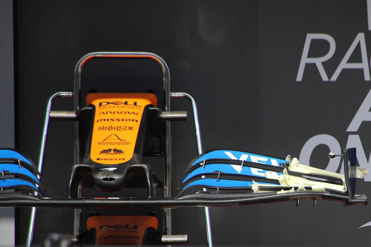 Alerón delantero del McLaren MCL35