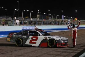 Myatt Snider, Richard Childress Racing, Chevrolet Camaro TaxSlayer celebrates his win