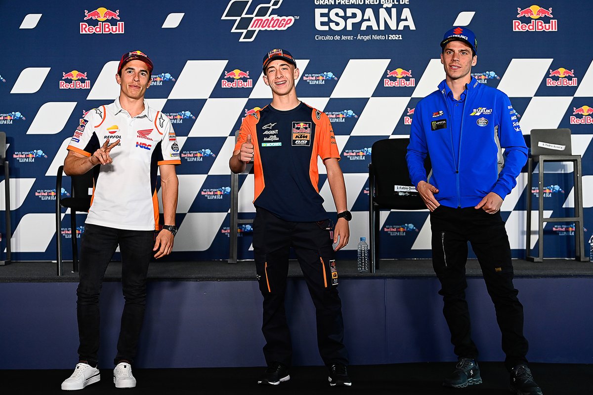 Marc Márquez, Repsol Honda Team, Pedro Acosta, Ajo Motorsport, Joan Mir, Team Suzuki MotoGP