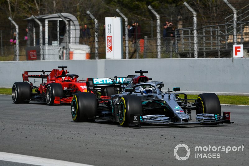 Valtteri Bottas, Mercedes F1 W11, Charles Leclerc, Ferrari SF1000