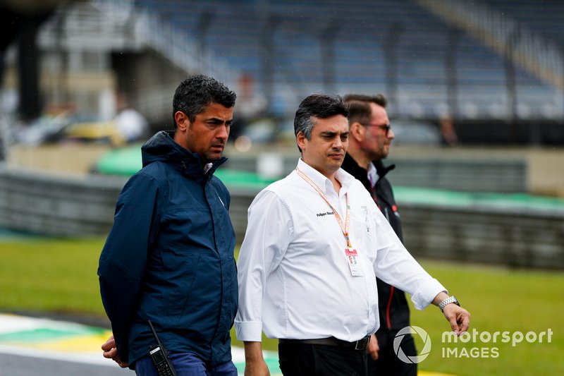 Michael Masi, Race Director walks the track