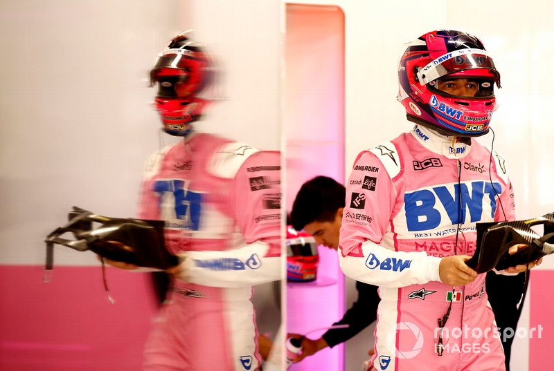 Sergio Perez, Racing Point in garage prima dei test
