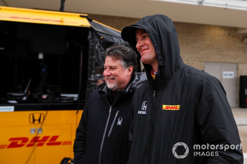 Ryan Hunter-Reay, Andretti Autosport Honda and Michael Andretti