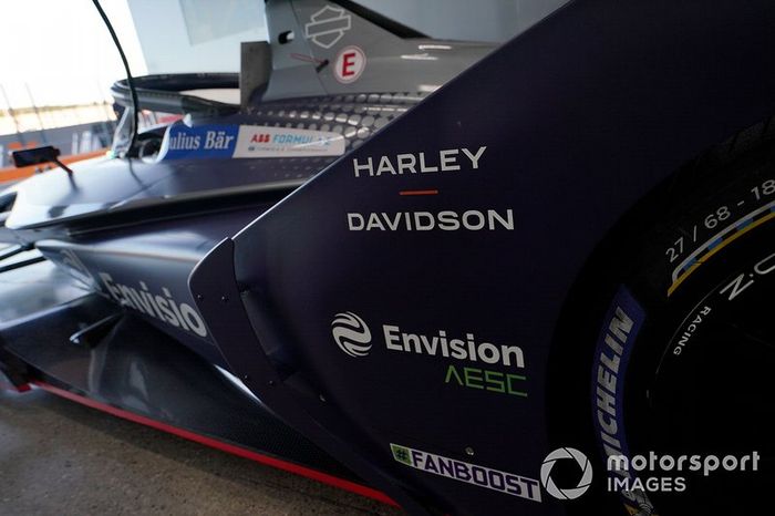 Sponsors on the Envision Virgin Racing, Audi e-tron FE06 