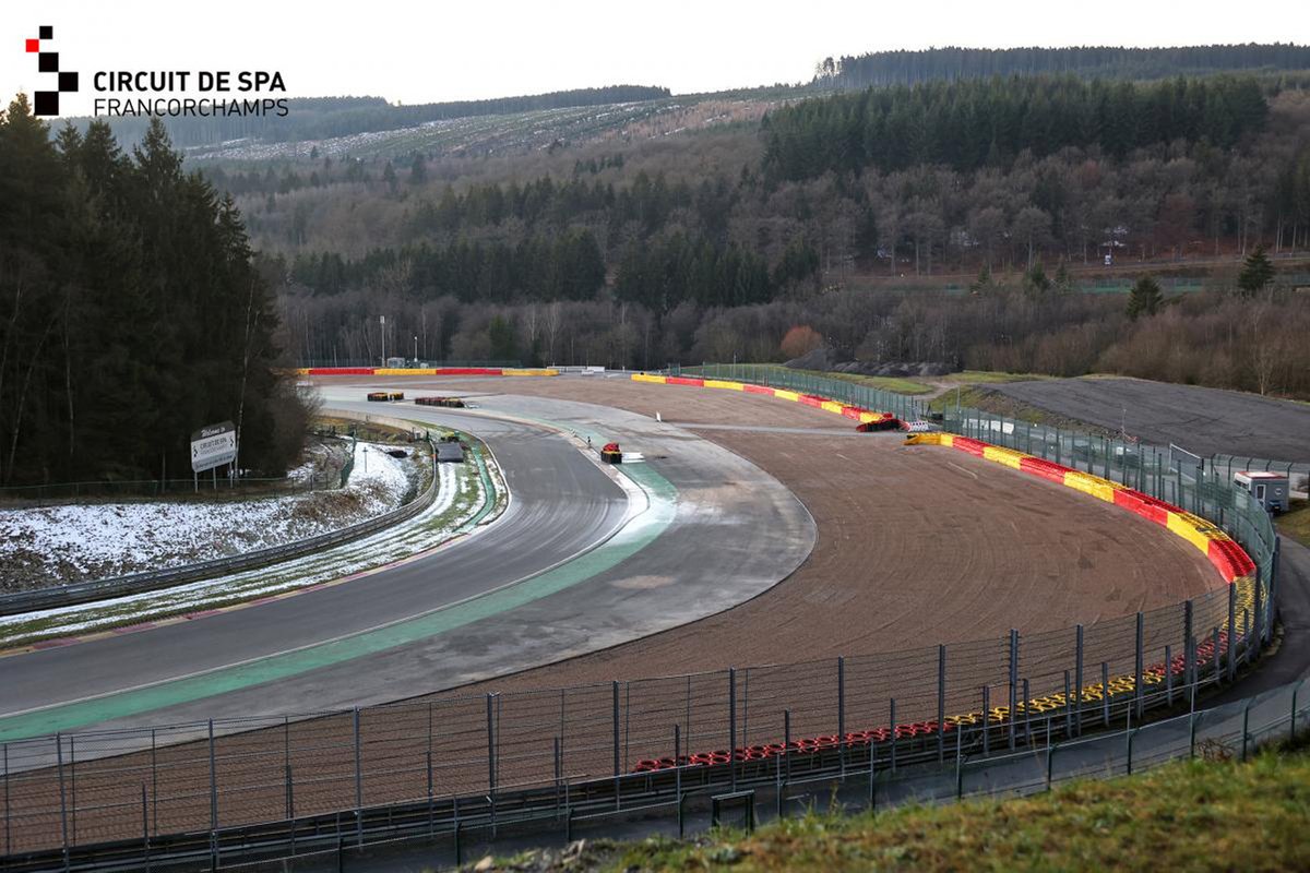 Obras em Spa-Francorchamps