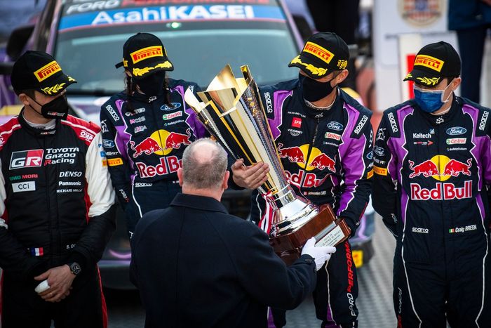 Podium: Winners Sebastien Loeb, Isabelle Galmiche, M-Sport Ford World Rally Team