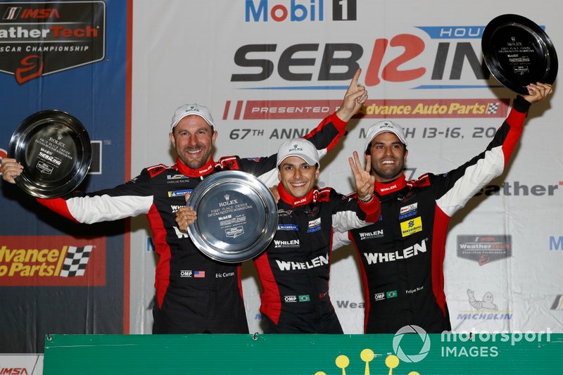 #31 Whelen Engineering Racing Cadillac DPi, DPi: Felipe Nasr, Pipo Derani, Eric Curran, podium