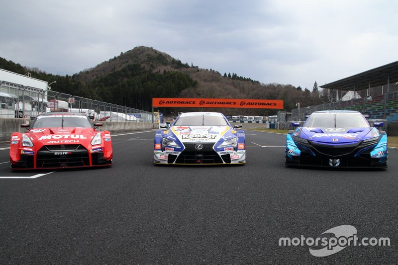 #23 MOTUL SUTECH GT-R、#37 KeePer TOM'S LC500、#1 RAYBRIG NSX-GT