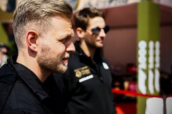 Kevin Magnussen, Haas F1 et Romain Grosjean, Haas F1