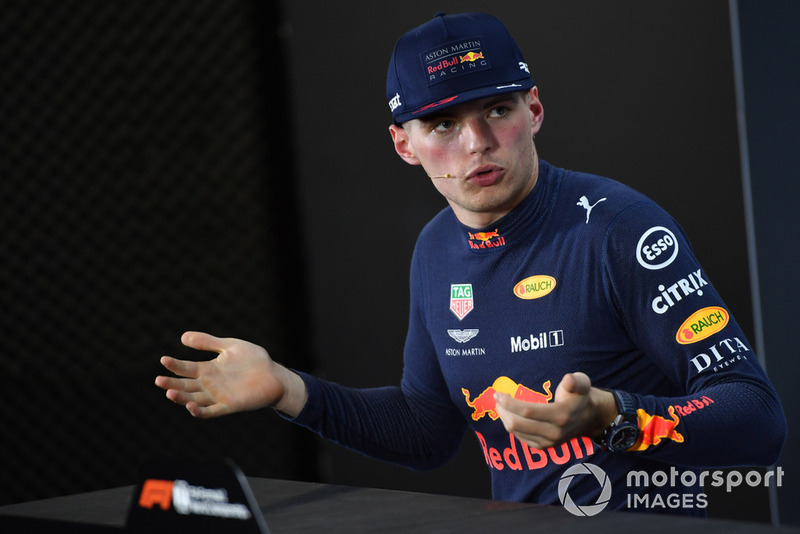 Max Verstappen, Red Bull Racing in the press conference 