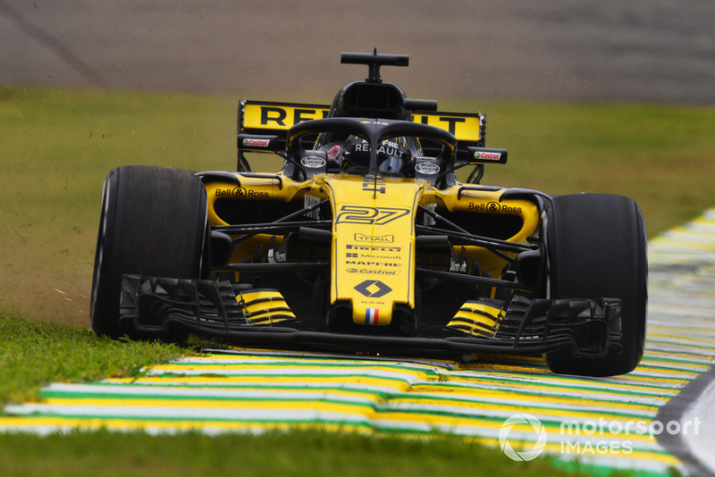 Перед аварией: Нико Хюлькенберг, Renault Sport F1 Team RS18