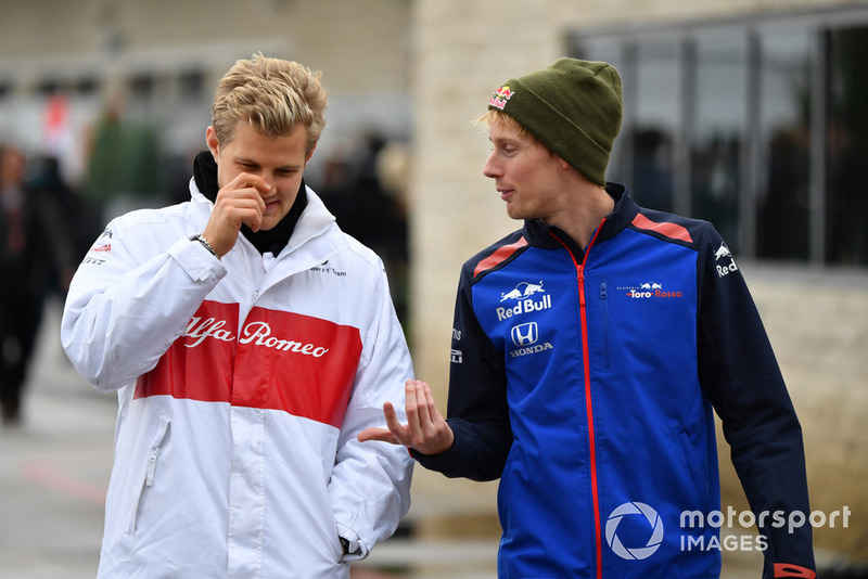 Marcus Ericsson, Alfa Romeo Sauber F1 Team y Brendon Hartley, Toro Rosso