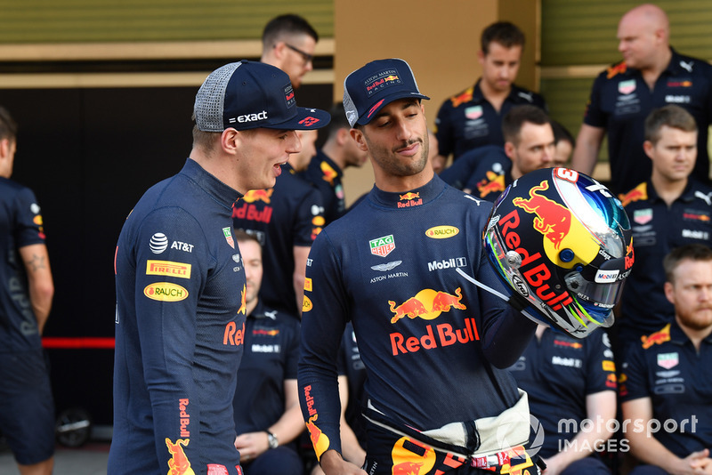 Max Verstappen, Red Bull Racing e Daniel Ricciardo, Red Bull Racing