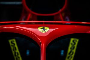 Ferrari logo on the Halo