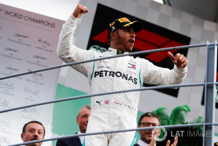 El ganador: Lewis Hamilton, Mercedes AMG F1