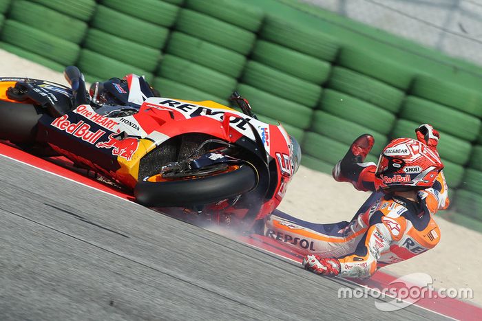 Marc Marquez, Repsol Honda Team caída Q2 Misano