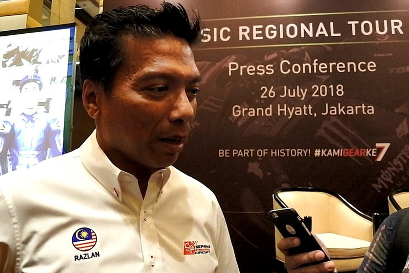 Dato' Razlan Razali, CEO Sepang International Circuit speak to media after press conference