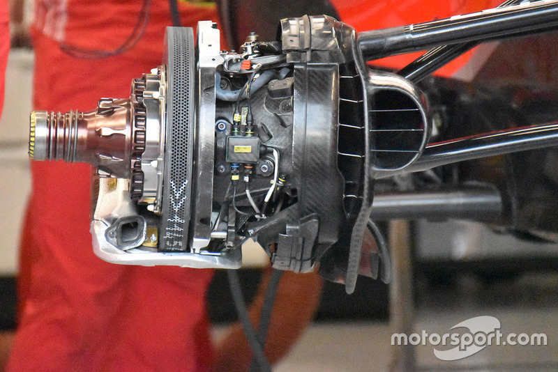 Montaje del freno del Ferrari