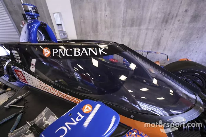 Scott Dixon, Chip Ganassi Racing Honda con l'aeroscreen
