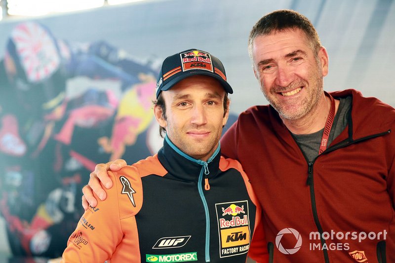 Johann Zarco, Red Bull KTM Factory Racing, mit Jean-Michel Bayle