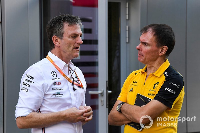 James Allison, Technical Director, Mercedes AMG, e Alan Permane, Trackside Operations Director, Renault F1 Team