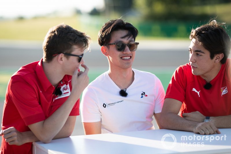 Callum Ilott, Sauber Junior Team by Charouz Guanyu Zhou, UNI Virtuosi Racing, Giuliano Alesi, Trident