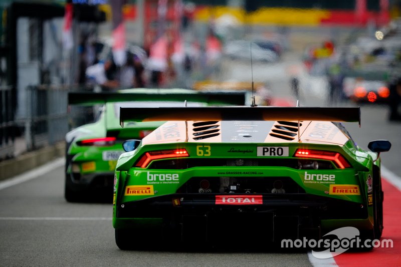 #63 GRT Grasser Racing Team Lamborghini Huracan GT3 2019: Mirko Bortolotti, Christian Engelhart, Rolf Ineichen