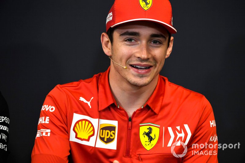 Charles Leclerc, Ferrari alla conferenza stampa