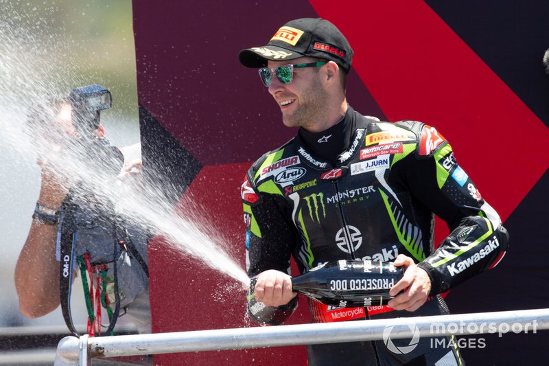 El segundo clasificado, Jonathan Rea, Kawasaki Racing