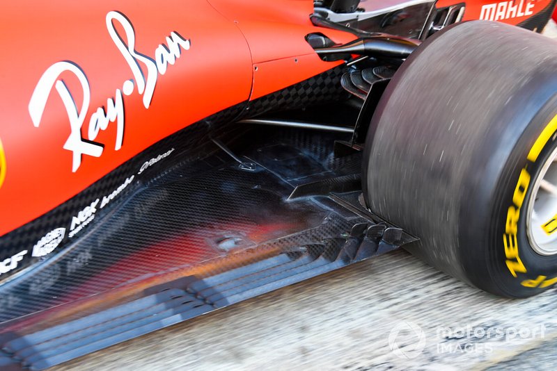 Technical detail of a Ferrari SF90