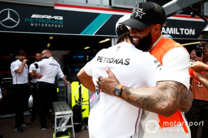 Lewis Hamilton, Mercedes AMG F1, Odell Beckham Jr