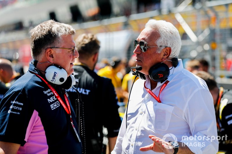 Otmar Szafnauer, Team Principal e CEO, Racing Point, e Lawrence Stroll, Owner, Racing Point