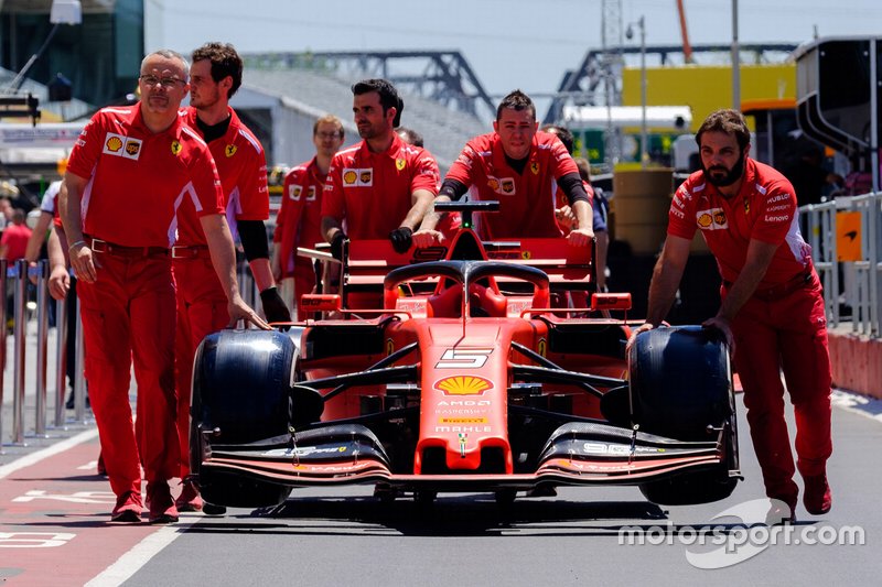 Carro de Sebastian Vettel, Ferrari SF90