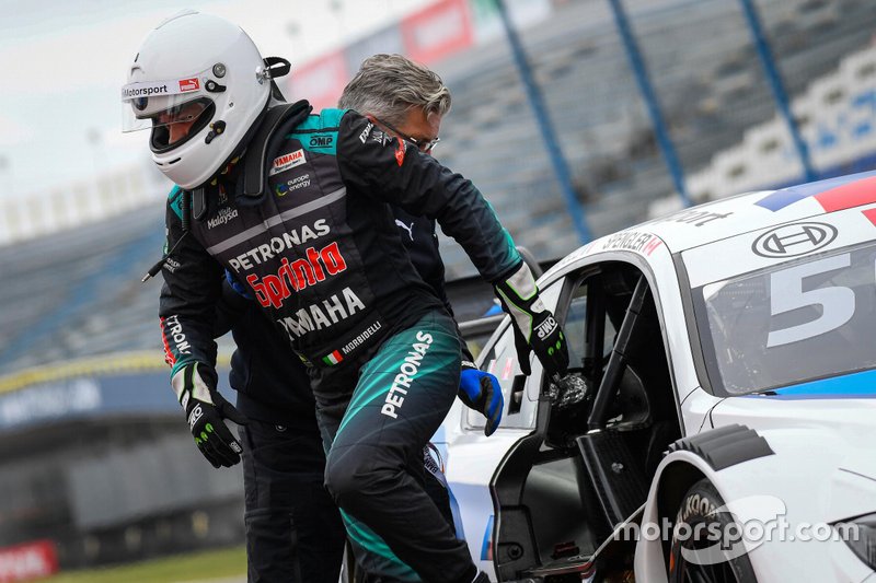 Franco Morbidelli, Petronas Yamaha SRT y Bruno Spengler, BMW M4 DTM