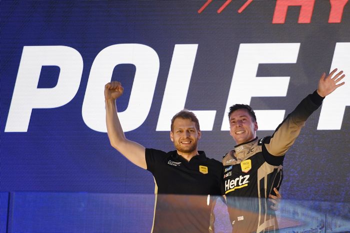 Pole sitter Alex Lynn, Cadillac Hertz Team Jota