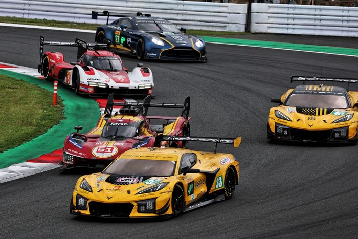 #33 TF Sport Corvette Z06 LMGT3.R: Ben Keating, Jonny Edgar, Daniel Juncadella, #51 Ferrari AF Corse Ferrari 499P: Alessandro Pier Guidi, James Calado, Antonio Giovinazzi