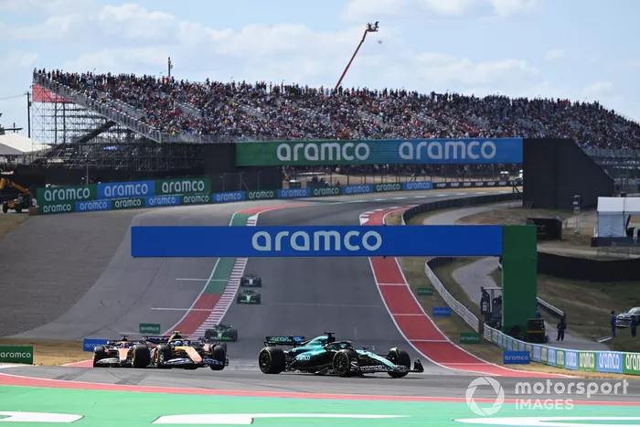 Lance Stroll, Aston Martin AMR24, Pierre Gasly, Alpine A524, Oscar Piastri, McLaren MCL38