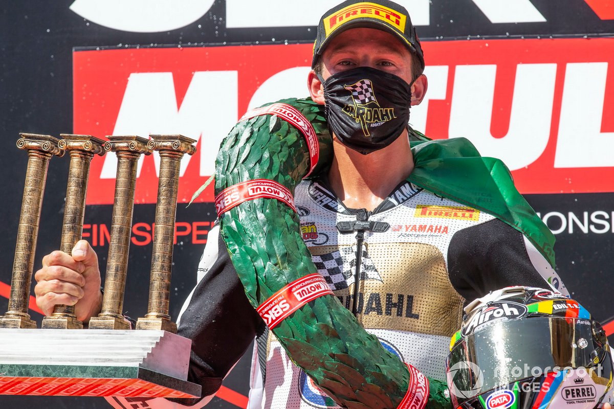 Andrea Locatelli, BARDAHL Evan Bros. WorldSSP Team celebrates his World Championship