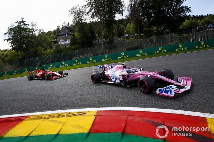 Lance Stroll, Racing Point RP20, Charles Leclerc, Ferrari SF1000