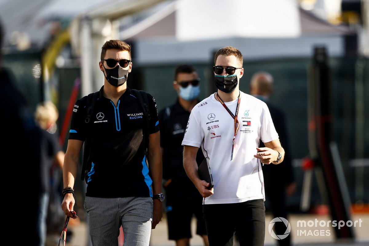 George Russell, Williams Racing y Stoffel Vandoorne, piloto reserva de Mercedes-AMG F1
