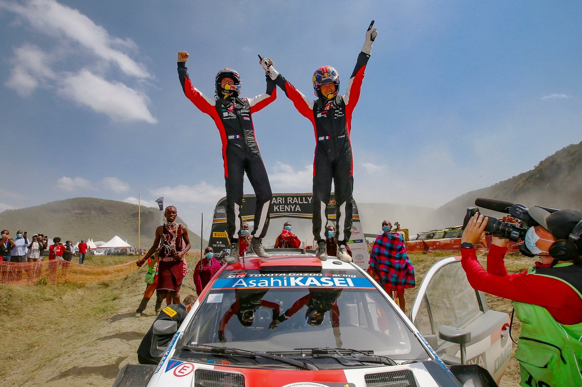 Ganadores Sébastien Ogier, Julien Ingrassia, Toyota Gazoo Racing WRT Toyota Yaris WRC