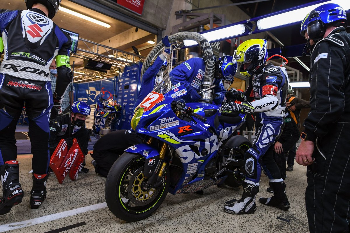#72 Junior Team LMS Suzuki: Martin Renaudin, Guillaume Raymond, Valentin Suchet